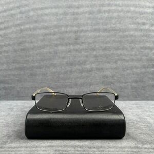 Joseph Abboud JA175 Black Sack Stainless Steel Y2k Eyeglass Frames Rectangular